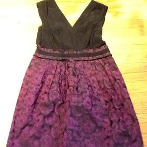 Gorgeous Black and Fuschia Party Dress
